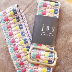 Joy Susan‎ NEW with Tags Turquoise Multicolor Adjustable Guitar, Purse Strap